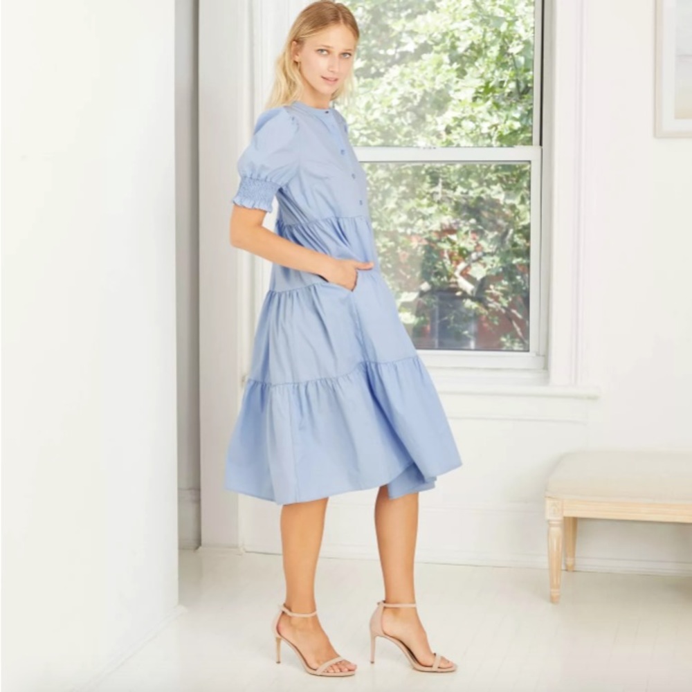 NWT M Blue Mid Length Dress - Who What Wear (Target)